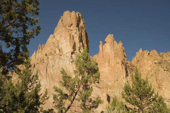 Pinnacles Poster featuring the photograph Smith Rock Pinnacles by Arthur Fix