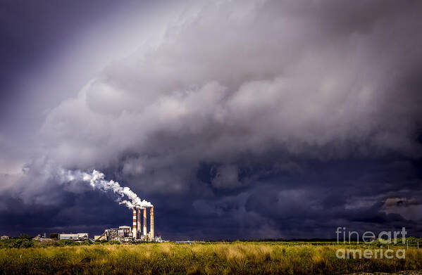 Stacks In The Clouds Poster featuring the photograph Stacks in the Clouds #1 by Marvin Spates