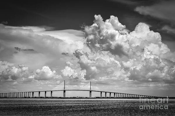 Clouds Poster featuring the photograph The Beautiful Skyway by Marvin Spates