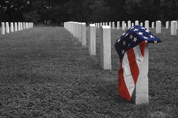 Cemetery Poster featuring the photograph Sacrifice by Paul Huchton