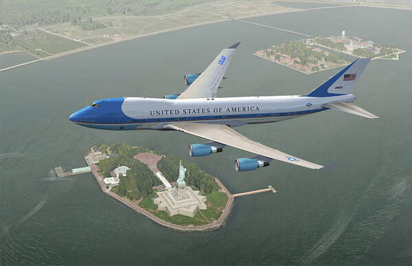 Air Force One Poster featuring the digital art The Picture They Wanted by Mike Ray