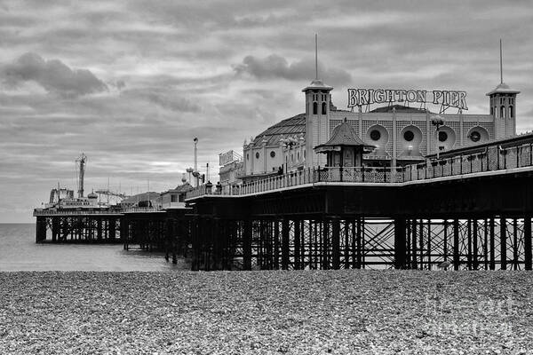 Brighton Pier Poster featuring the photograph Brighton Pier #3 by Smart Aviation