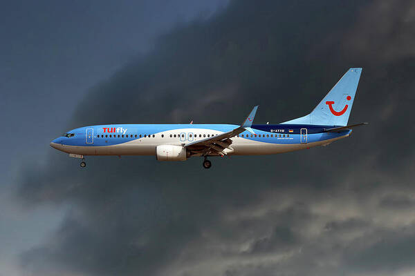 Tui Fly Poster featuring the photograph TUI Fly Boeing 737-8K5 #3 by Smart Aviation