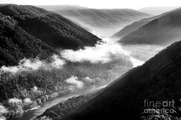 Grandview Poster featuring the photograph Grandview New River Gorge #6 by Thomas R Fletcher