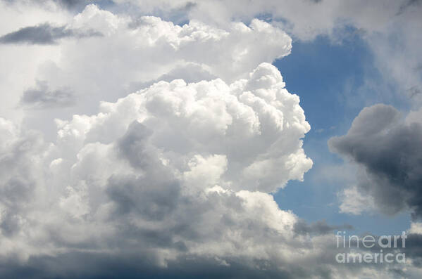 Cumulonimbus Poster featuring the photograph A Patch of Blue by Jennifer Booher