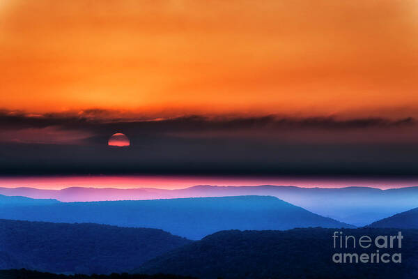 Sunrise Poster featuring the photograph Allegheny Mountain Sunrise 2 by Thomas R Fletcher