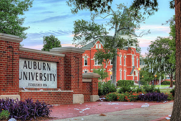 An Auburn University Sunday Morning Poster featuring the photograph An Auburn University Sunday Morning by JC Findley
