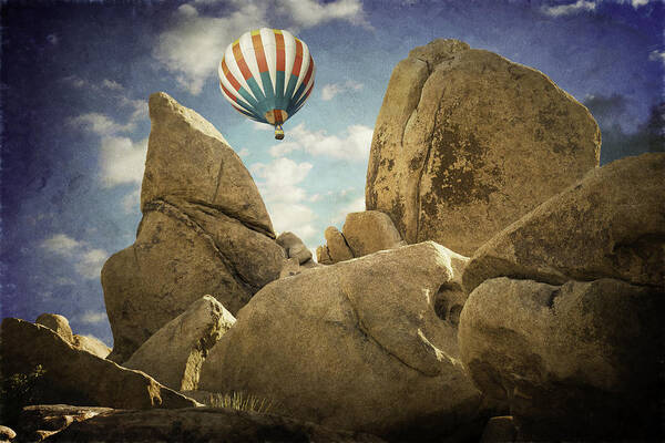 Boulders Poster featuring the photograph Ballooning in Joshua Tree by Sandra Selle Rodriguez