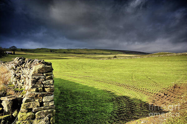 Marrick Poster featuring the photograph Dales Storm Clouds by Smart Aviation