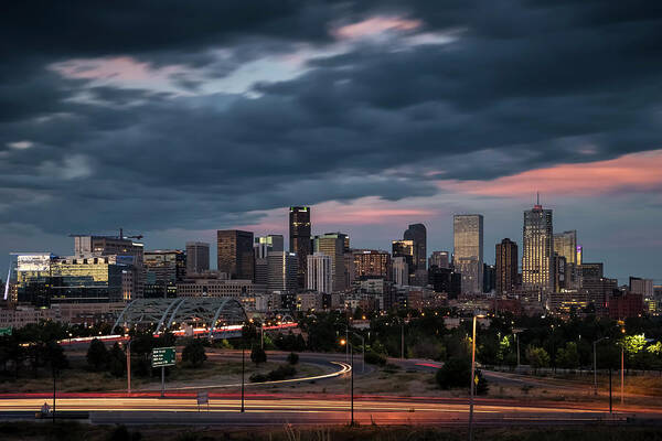 Denver Poster featuring the photograph Denver Nights by Ryan Heffron