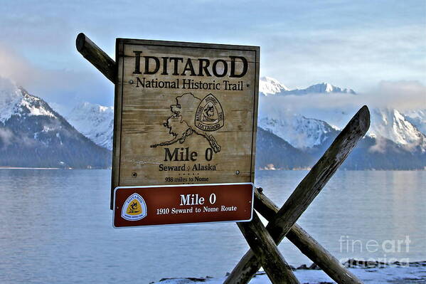 Marker Poster featuring the photograph Iditarod by Rick Monyahan