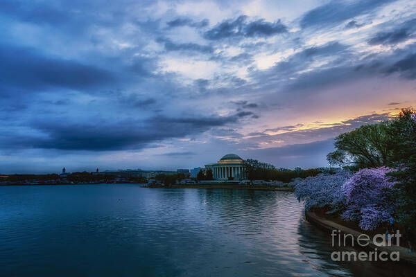 Jefferson Memorial Poster featuring the photograph Jefferson Memorial Dawn by Thomas R Fletcher