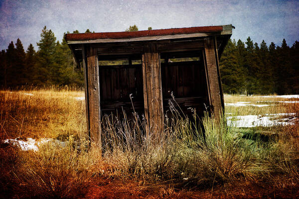 Outhouse Poster featuring the photograph Room for Two by Elin Skov Vaeth