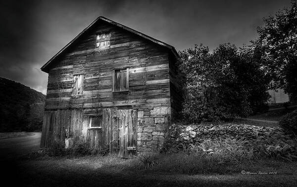 Barn Poster featuring the photograph The Old Place by Marvin Spates