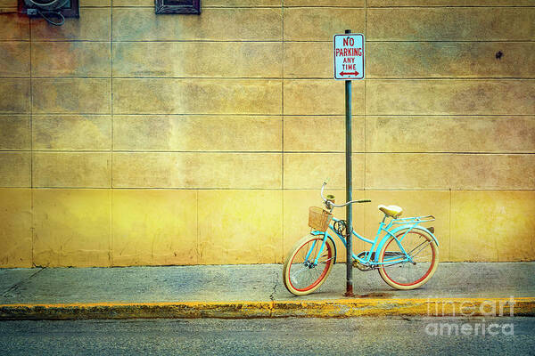 Bicycle Poster featuring the photograph Turquoise Bicycle by Craig J Satterlee