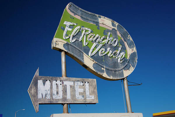 Lost Poster featuring the photograph El Rancho Verde Motel by Matthew Bamberg