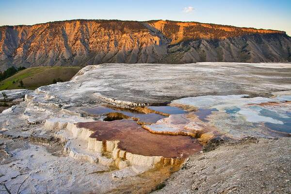 Mammoth Hot Springs Poster featuring the photograph Mammoth Hot Springs by Robert Blandy Jr