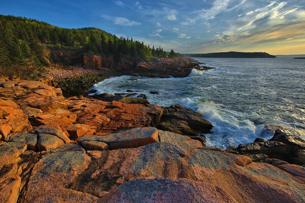 Acadia National Park Poster featuring the photograph Monument Cove In Early Morning Light by Stephen Vecchiotti