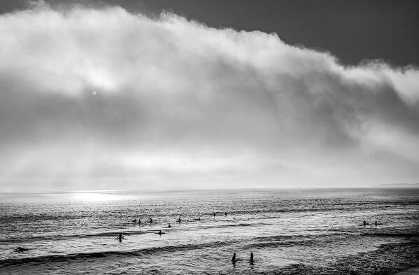 California Coast Poster featuring the photograph Surfing with the Alien by Terry Walsh