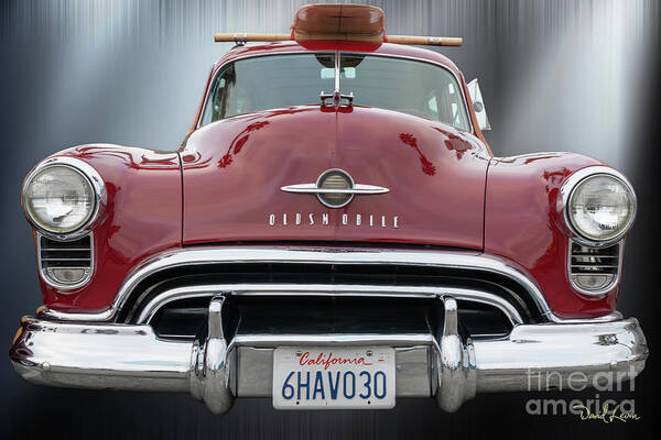 California Poster featuring the photograph The Big Wide Red Woodie by David Levin