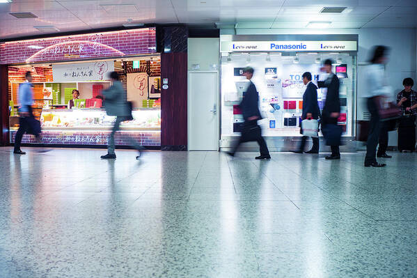 Urban Photography Poster featuring the photograph Tokyo metro station by Eugene Nikiforov