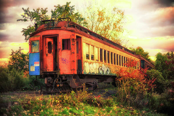 Leica M9 Poster featuring the photograph Train to nowhere, Stone Ridge, New York by Eugene Nikiforov