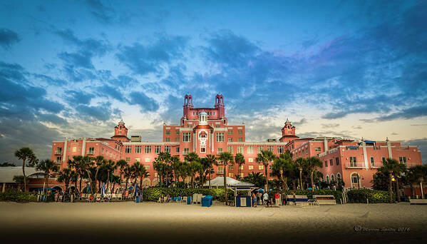 Florida Poster featuring the photograph The Don Cesar by Marvin Spates