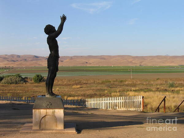 Statue Poster featuring the photograph John The Baptist Statue by James B Toy