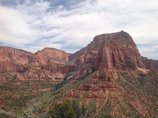 Kolob Poster featuring the photograph Kolob Canyon Zion national Park Utah by Suzanne Lorenz