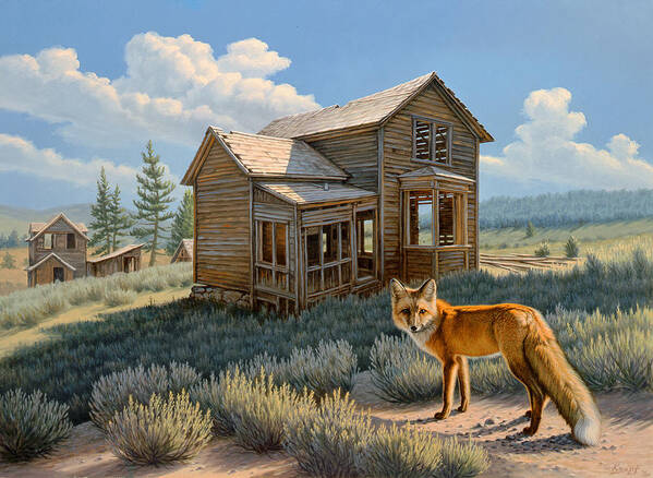 Wildlife Poster featuring the painting Old Haunts by Paul Krapf