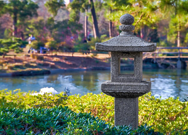 Tim Stanley Poster featuring the photograph The Japanese Garden at Hermann Park by Tim Stanley