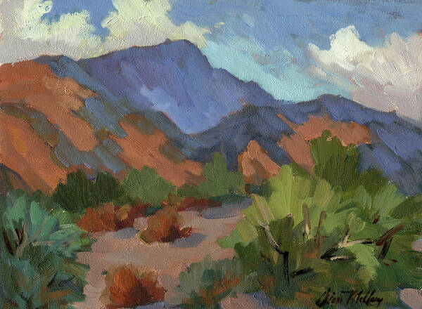 Santa Rosa Mountains Poster featuring the painting Santa Rosa Mountains by Diane McClary