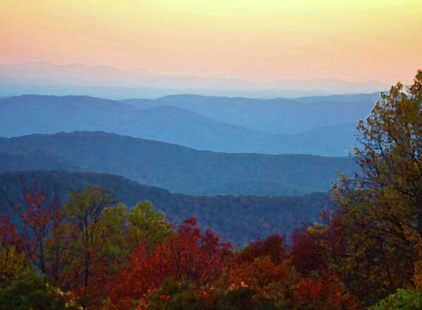 Blueridge Mountains Poster featuring the photograph Lost On The Blueridge by M Three Photos