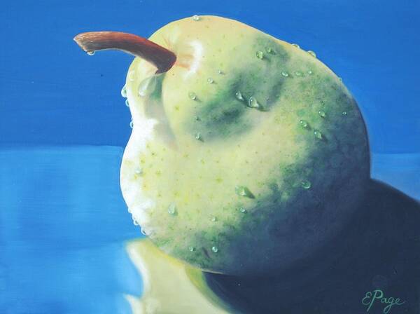 Pear Poster featuring the painting Pear by Emily Page