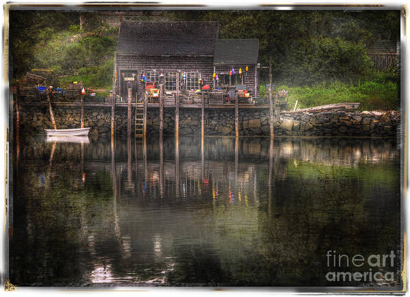 Tranquility Poster featuring the photograph Port Clyde Dock by Craig J Satterlee