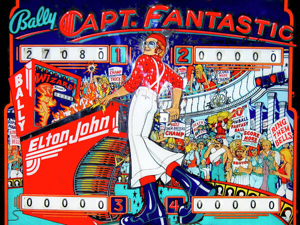 Elton Poster featuring the photograph Elton John Pinball Wizard by Dominic Piperata