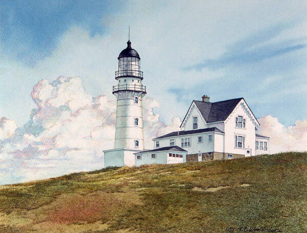 Watercolor Poster featuring the painting North Light by Tom Wooldridge