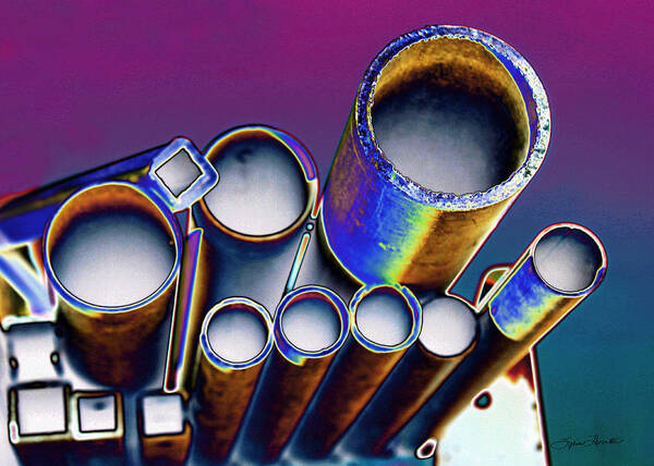 Abstract Art Poster featuring the photograph Pipe Dreams by Sylvia Thornton