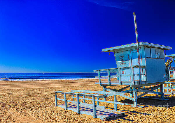 Lifeguard Tower Poster featuring the photograph Summers Sentinels 1 by David Doucot