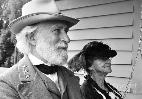 General Robert E. Lee Poster featuring the photograph General Lee and Mary Custis Lee by Thomas R Fletcher