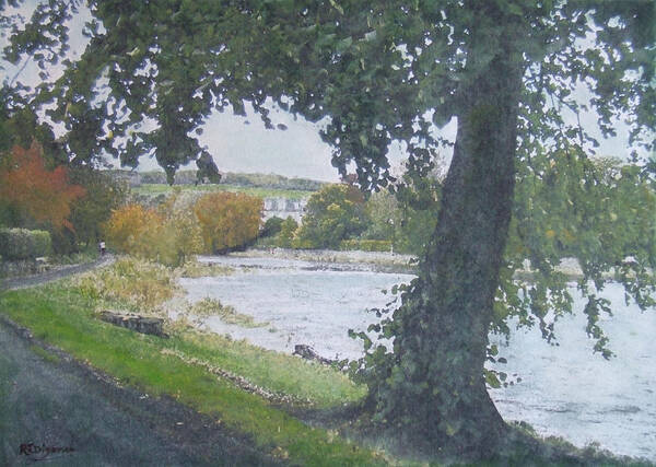 River Poster featuring the painting The Cauld Peebles by Richard James Digance