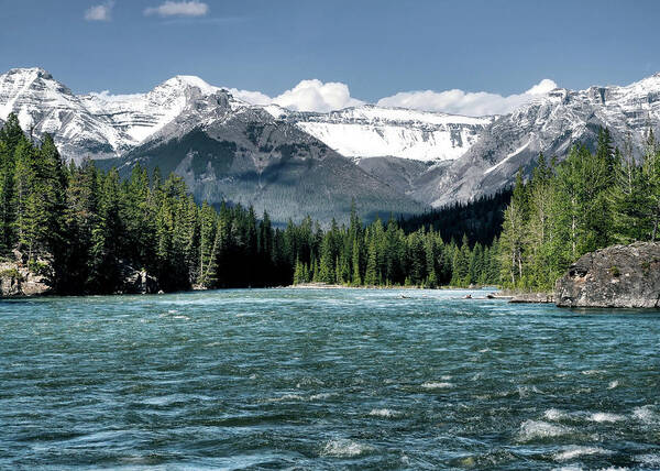 Bow River Poster featuring the photograph Canadian Rockies by Jim Hill