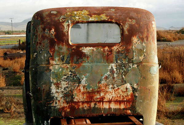 Truck Poster featuring the photograph California Rusted Truck by Suzanne Lorenz