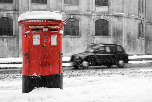 Iconic Poster featuring the photograph London Snow by David Bleeker