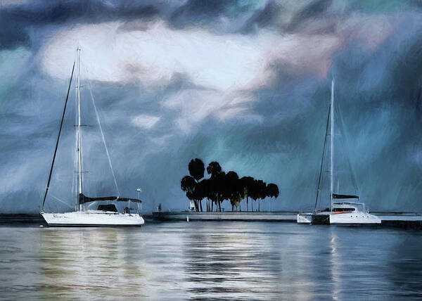 Sailboats Poster featuring the photograph Sailboats by Jim Hill