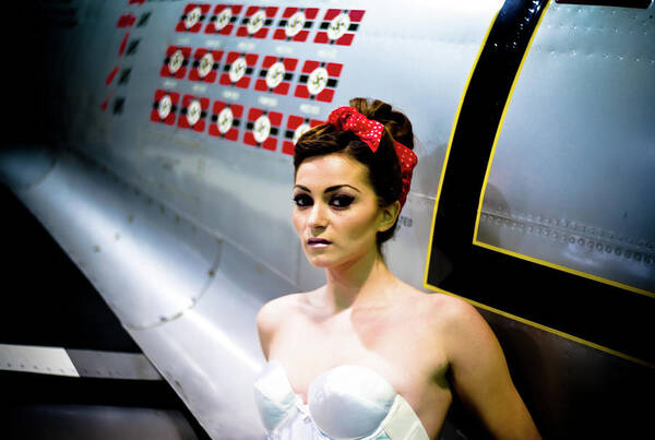 Leica M8 Poster featuring the photograph Ameican Air Power Museum, Pin Up and Airplanes #6 by Eugene Nikiforov
