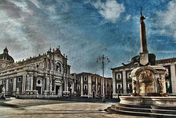Cathedral Square Poster featuring the photograph Cathedral Square Catania by Al Fio Bonina
