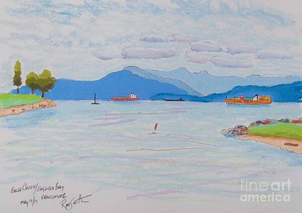 Pastels Poster featuring the pastel English Bay by Rae Smith PAC