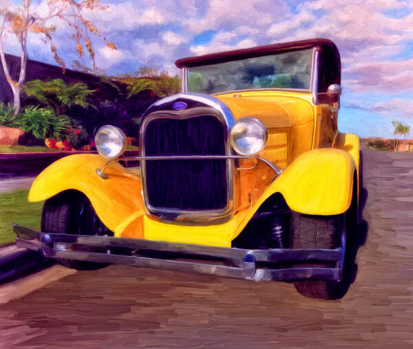Resto Mod Poster featuring the painting '28 Ford Pick Up #28 by Michael Pickett