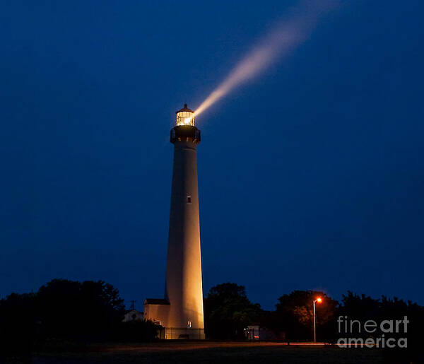 Cape May Poster featuring the photograph Beam of Light at Cape May by Nick Zelinsky Jr